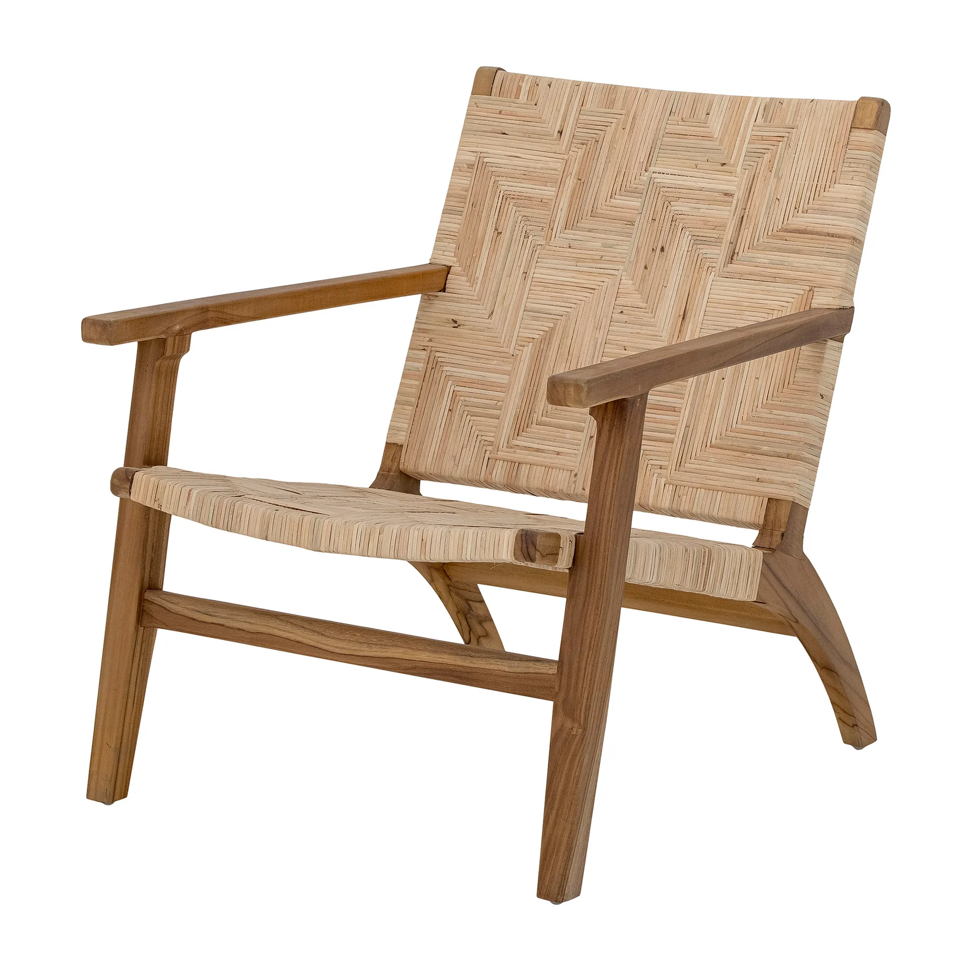 Mills lounge chair rattan, Brown Bloomingville
