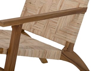 Mills lounge chair rattan - Brown - Bloomingville