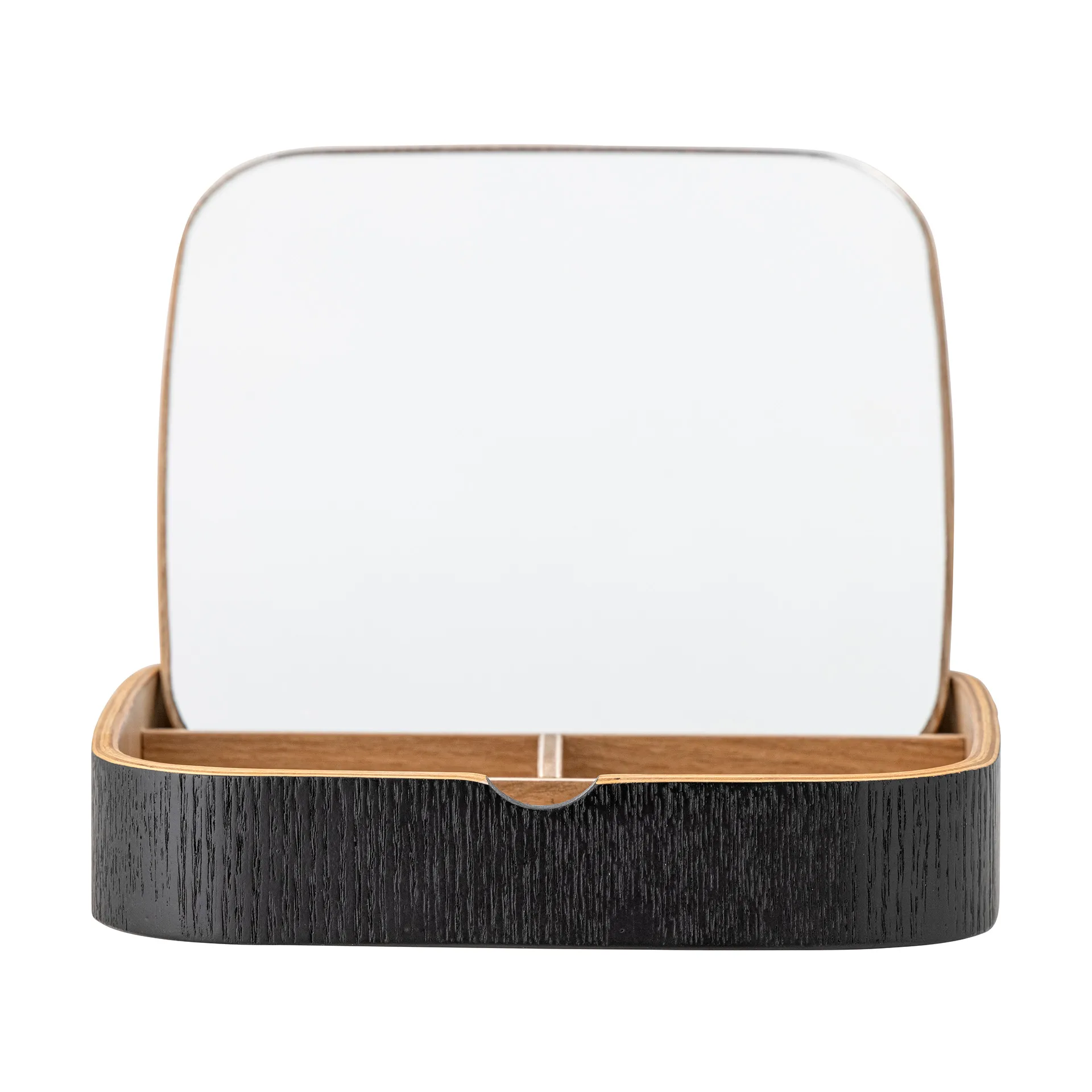 Mimmi table mirror 19x19 cm, Black-oak Bloomingville