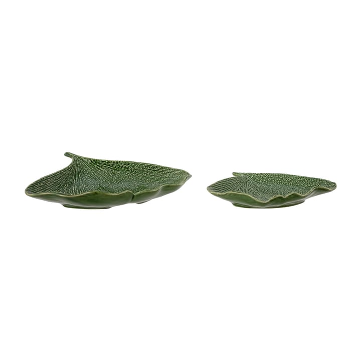 Mimosa saucer 2 pieces, Green Bloomingville