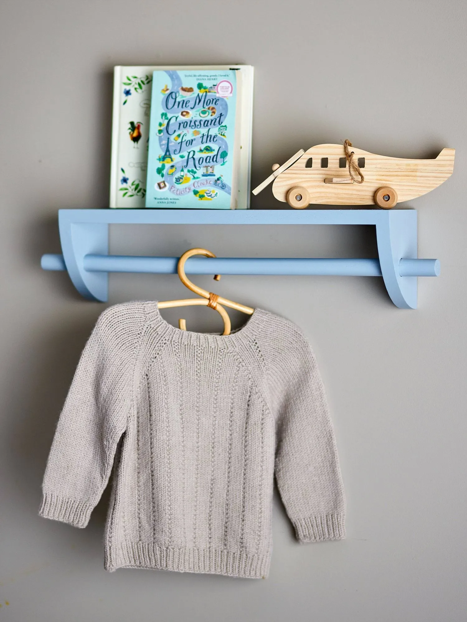 Mingus wall shelf 14x60 cm, Blue Bloomingville