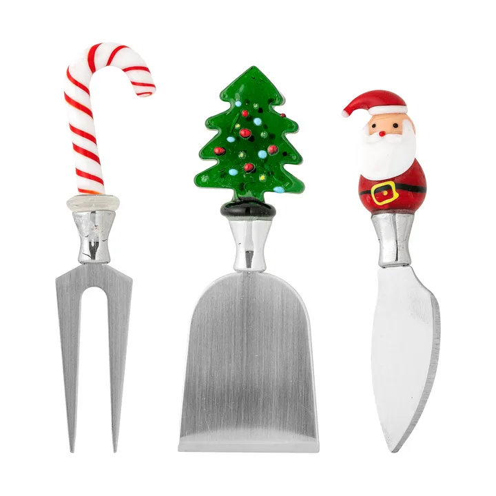 Misa cheese knife set - Red, 3 pieces, 19.5 cm - Bloomingville