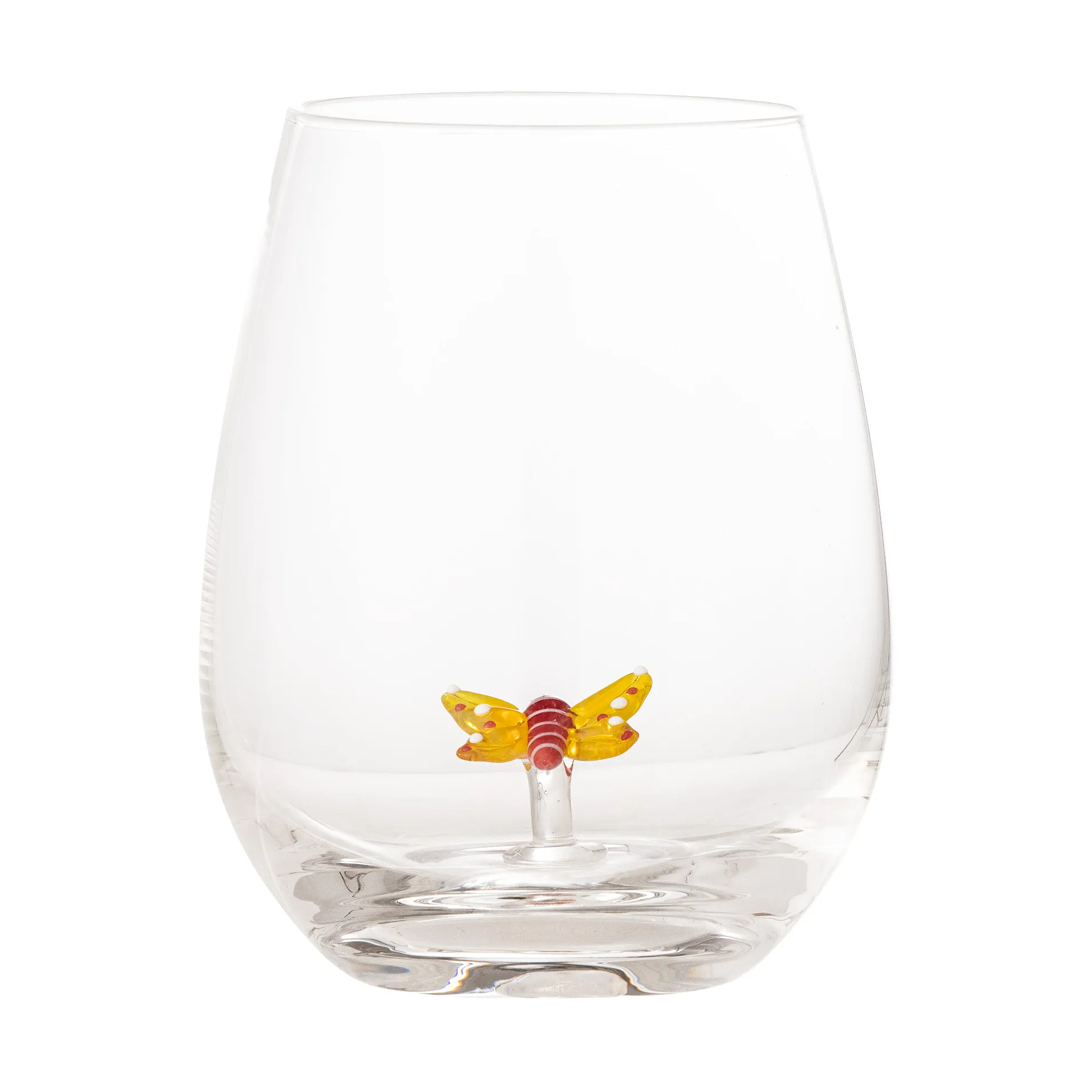 Misa drinking glass 56 cl, Clear-butterfly Bloomingville