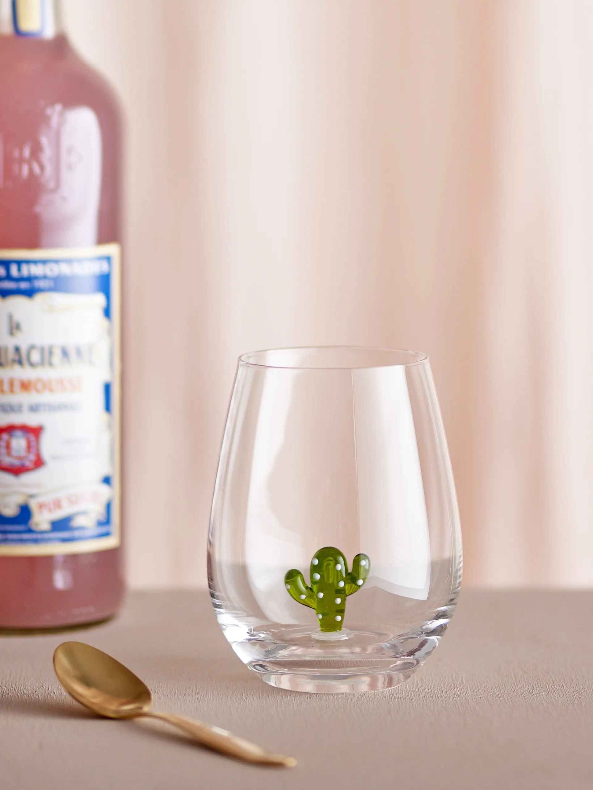 Misa drinking glass 56 cl, Clear-cactus Bloomingville