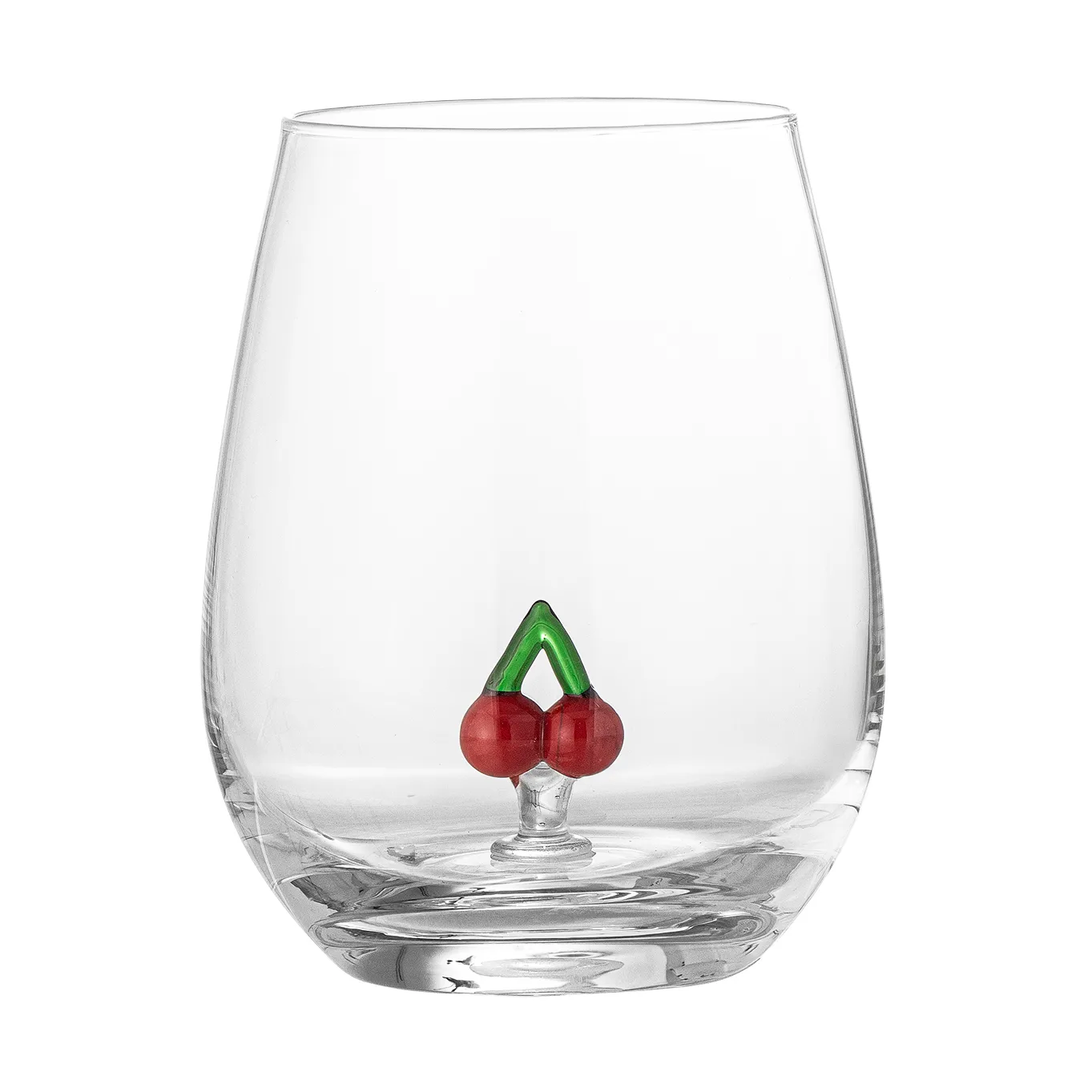 Misa drinking glass 56 cl, Clear-cherry Bloomingville