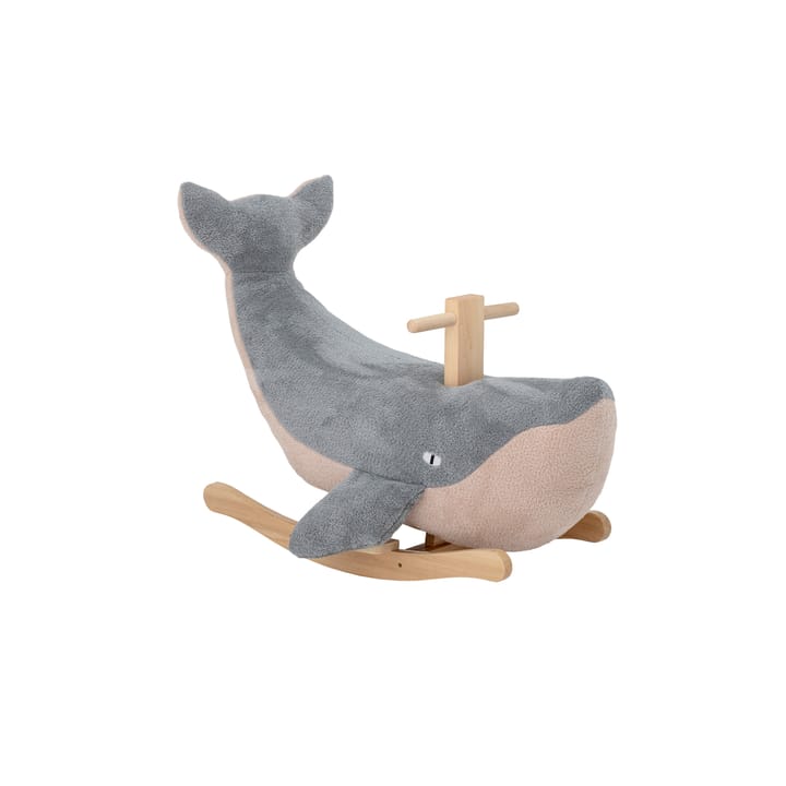Moby rocking animal with handle, Blue Bloomingville