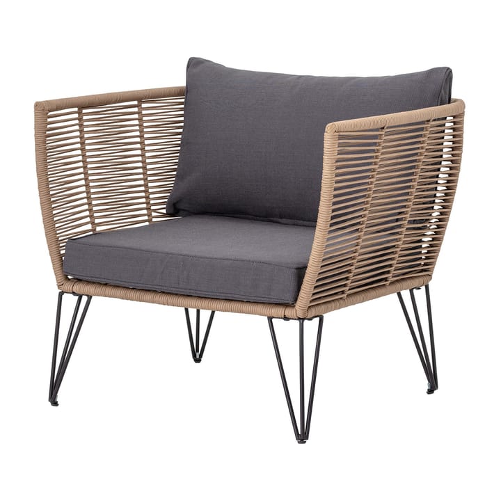 Mundo lounge arm chair - Brown-grey - Bloomingville