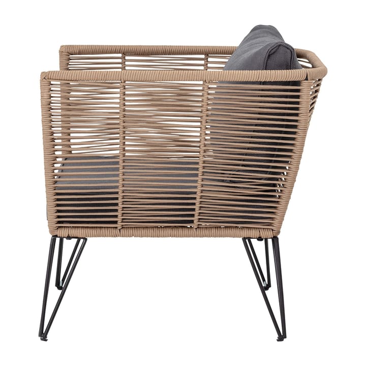 Mundo lounge arm chair - Brown-grey - Bloomingville