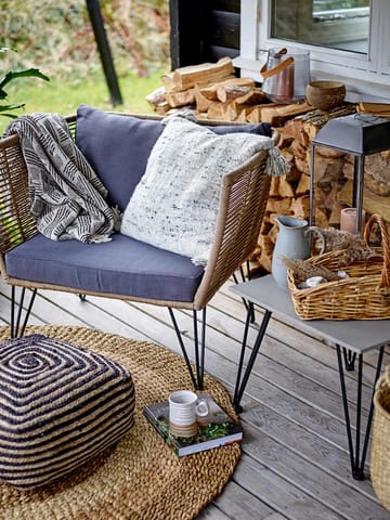 Mundo lounge arm chair - Brown-grey - Bloomingville