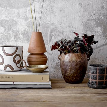 Nenne flower pot with handle Ø16 cm - brown - Bloomingville