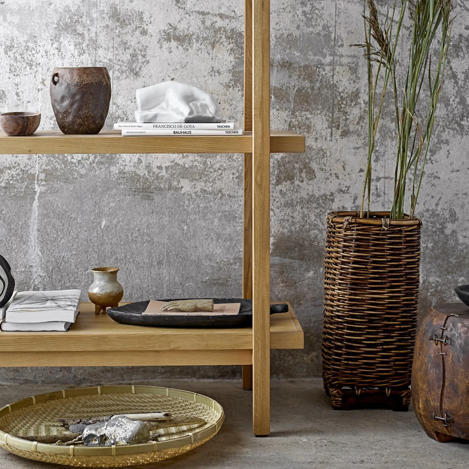 Nenne flower pot with handle Ø16 cm, brown Bloomingville