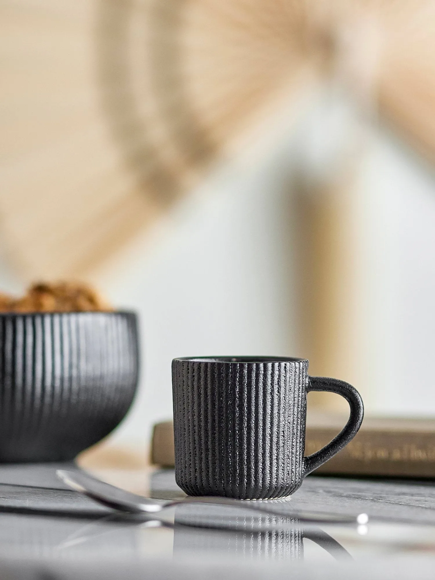 Neri espresso cup, Black, 7.5 cl Bloomingville