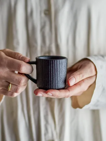 Neri espresso cup - Black, 7.5 cl - Bloomingville