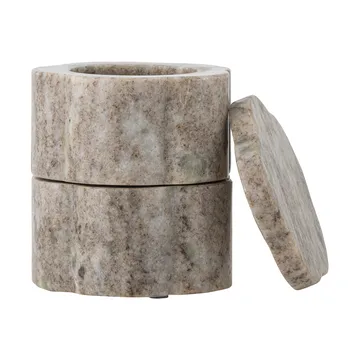 Nezli bowl with lid Ø9 cm - Natural - Bloomingville