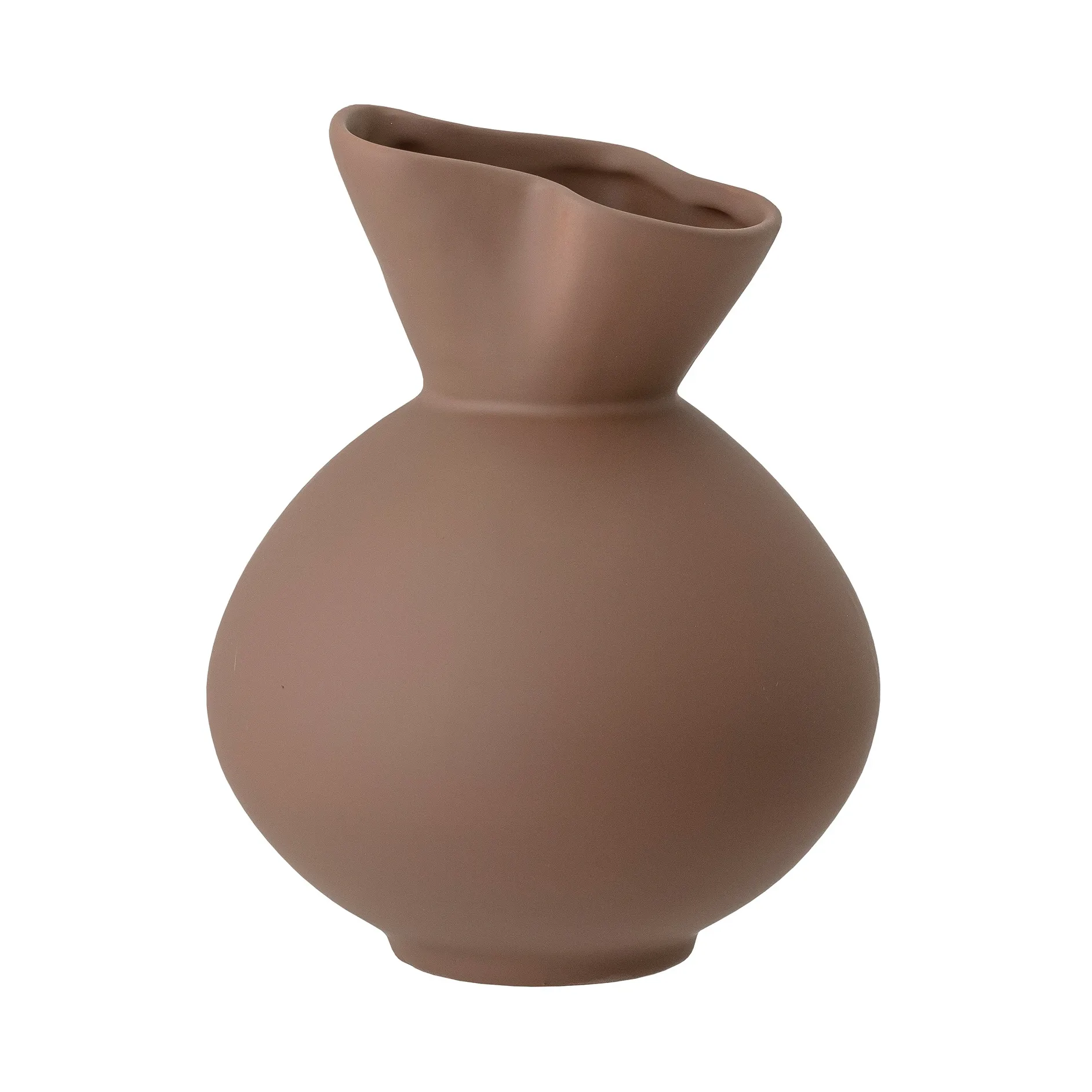 Nica vase 20 cm, brown Bloomingville