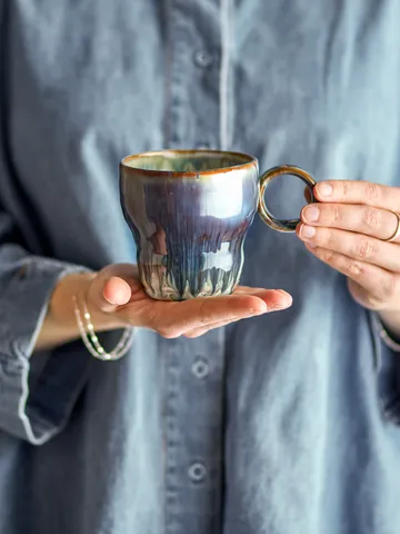 Nigel cup 4-pack - Blue - Bloomingville