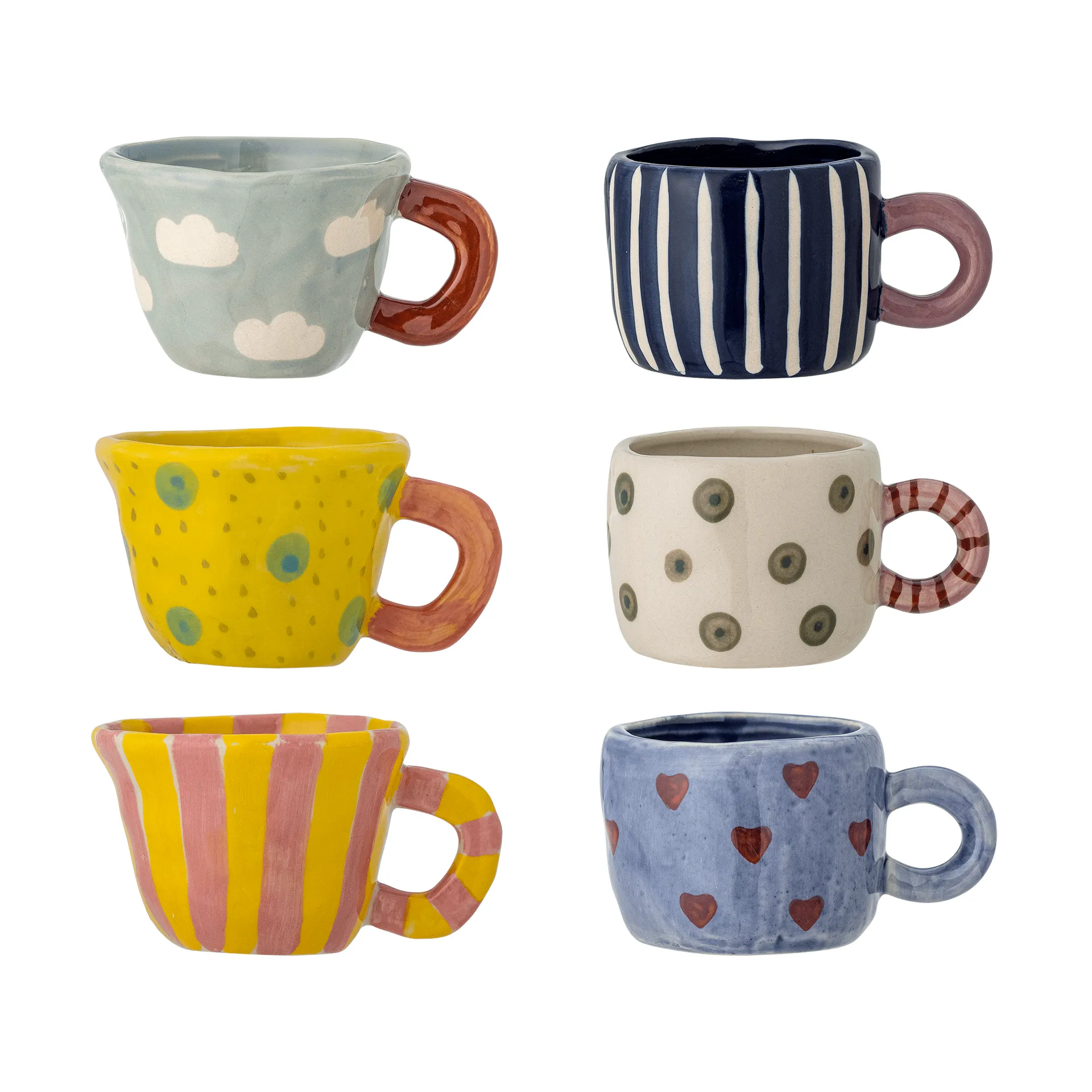 Nini cup, Multi, 6 pieces Bloomingville
