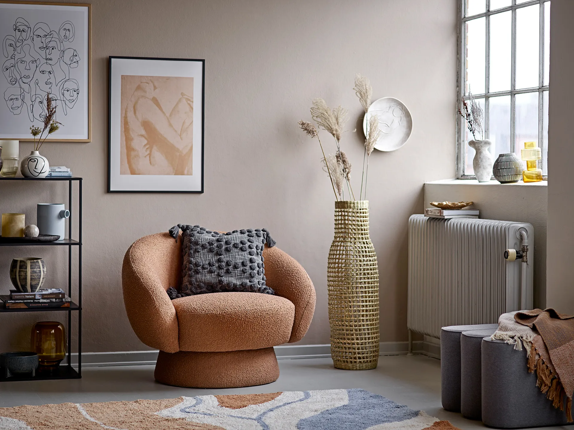 Norma vase 13.5 cm, White Bloomingville