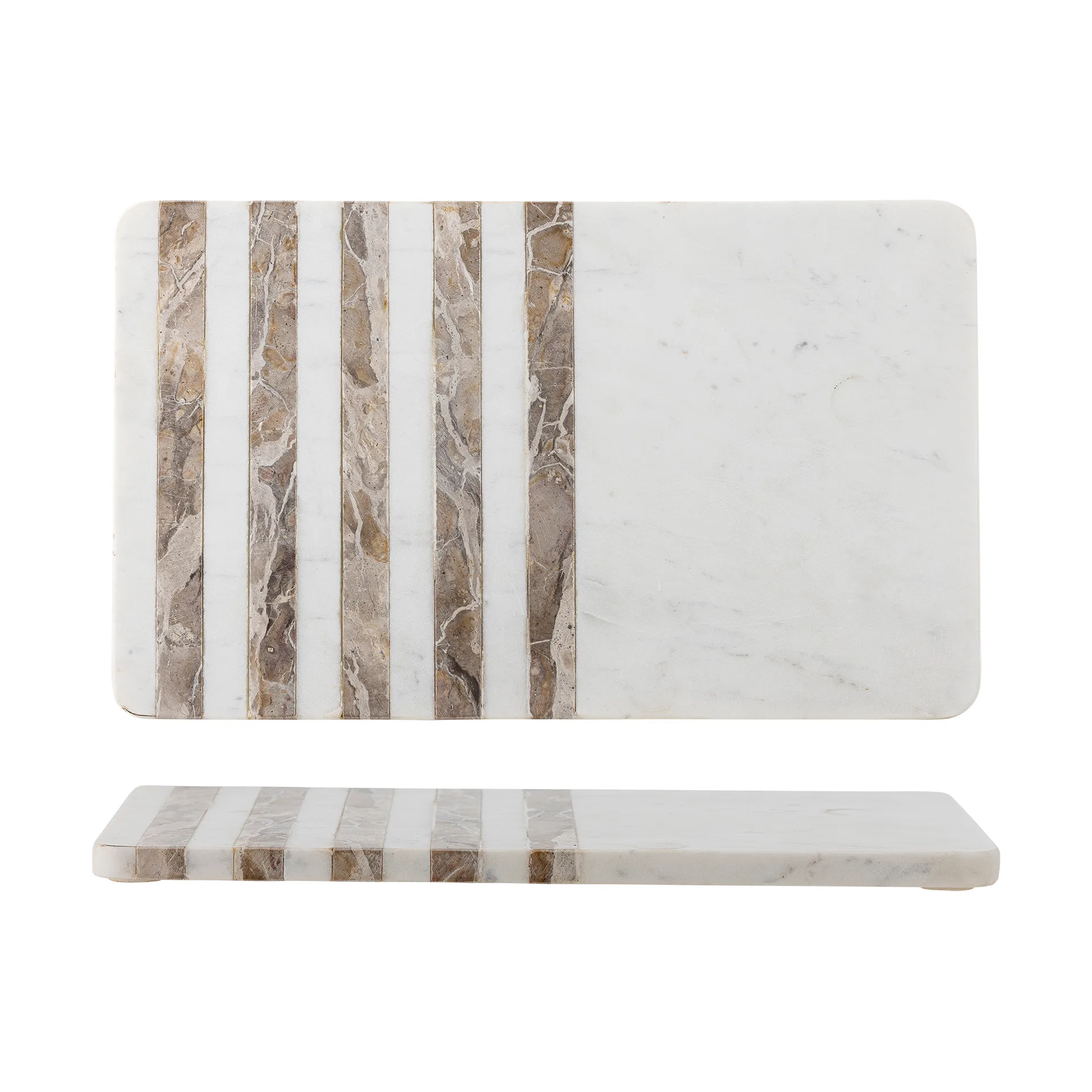Novelle cutting board marble 38x22.5 cm, White Bloomingville