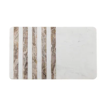 Novelle cutting board marble 38x22.5 cm - White - Bloomingville