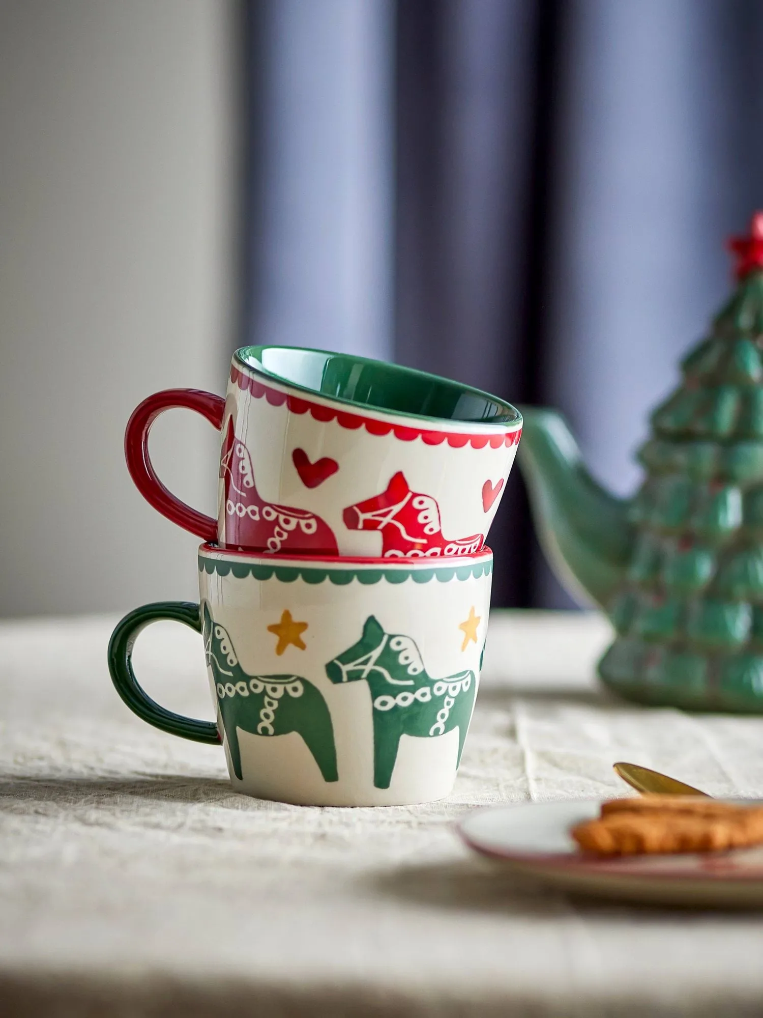 Number mug, Multi, 2 pieces, 30 cl Bloomingville