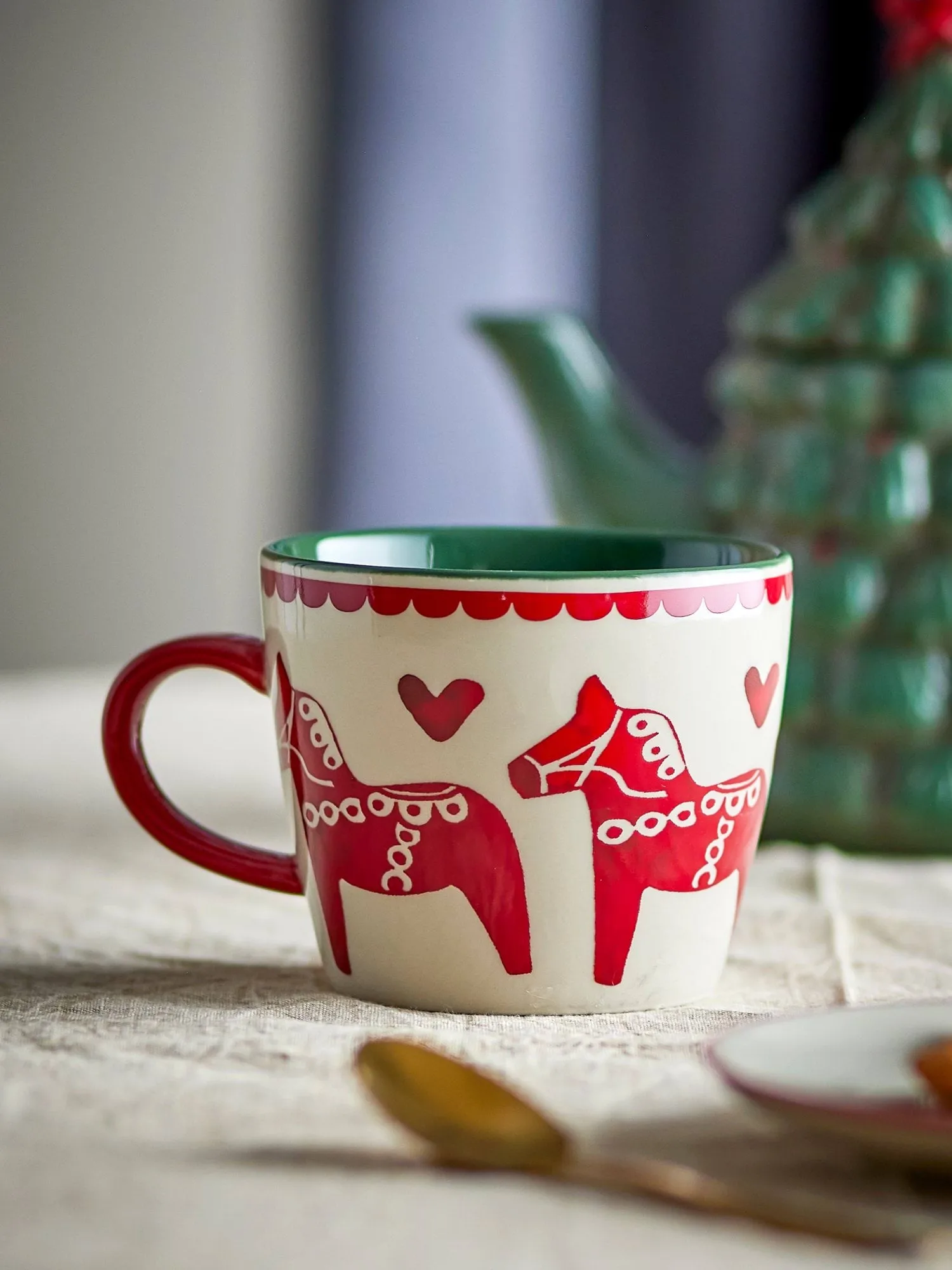Number mug, Multi, 2 pieces, 30 cl Bloomingville
