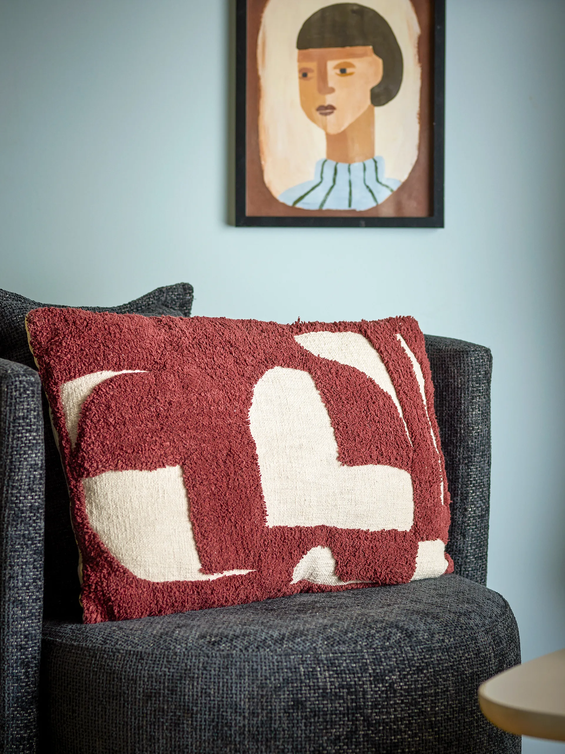 Olica cushion 60x40 cm, Red Bloomingville