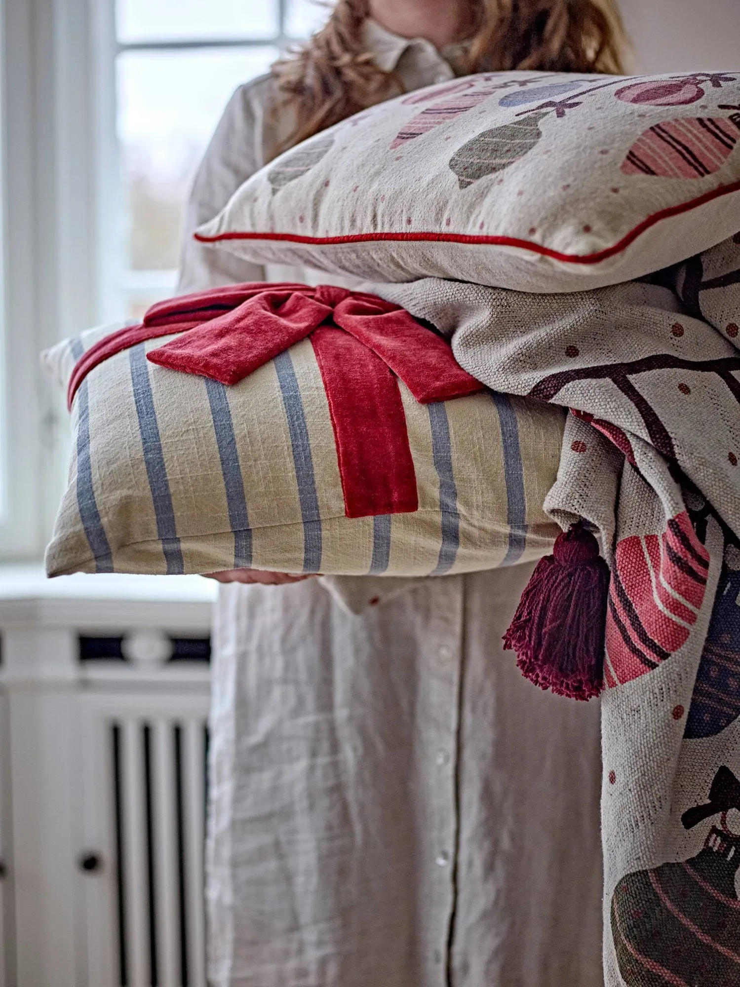 Ornamentia cushion, Red, 50x35 cm Bloomingville