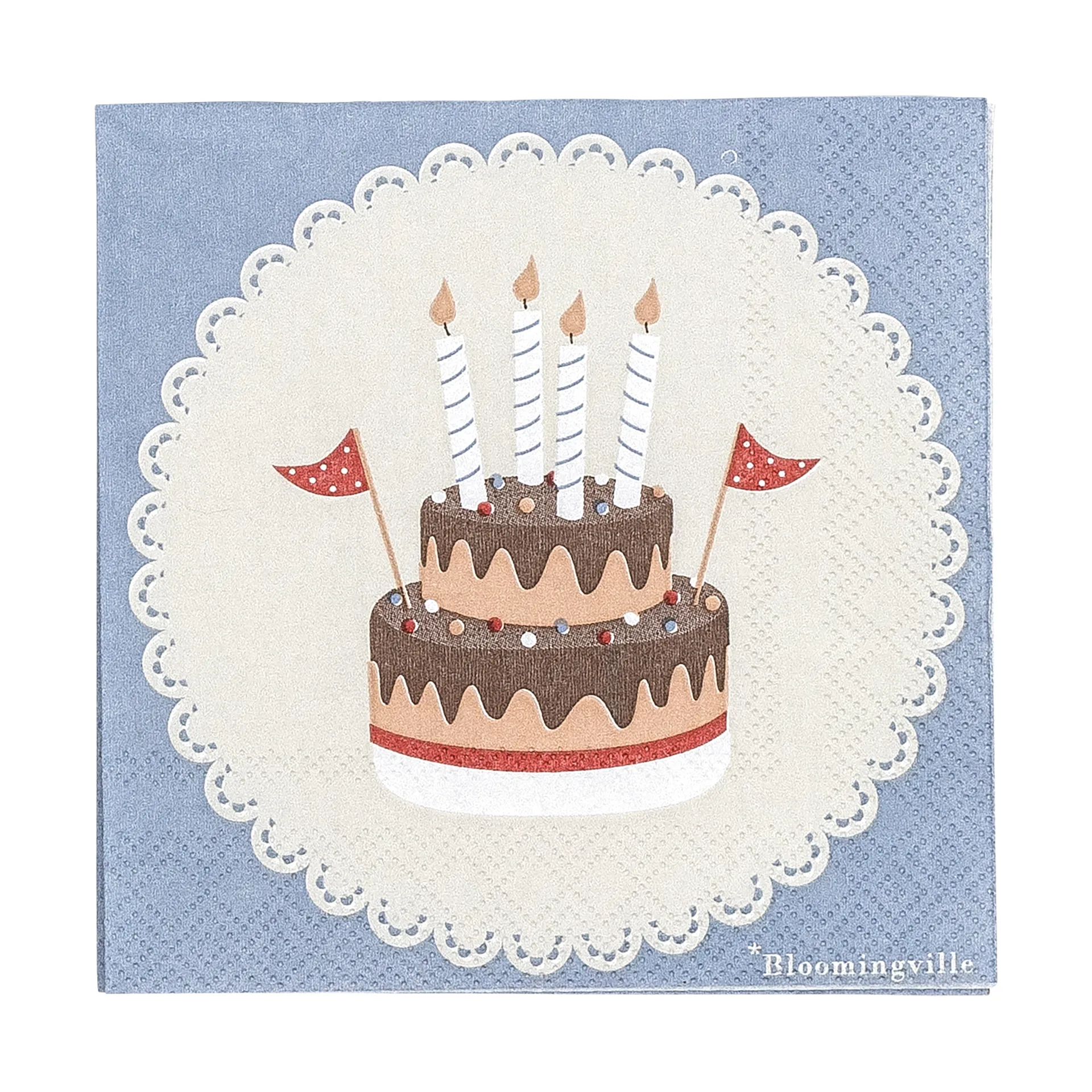 Oscar napkin 20-pack, Blå Bloomingville