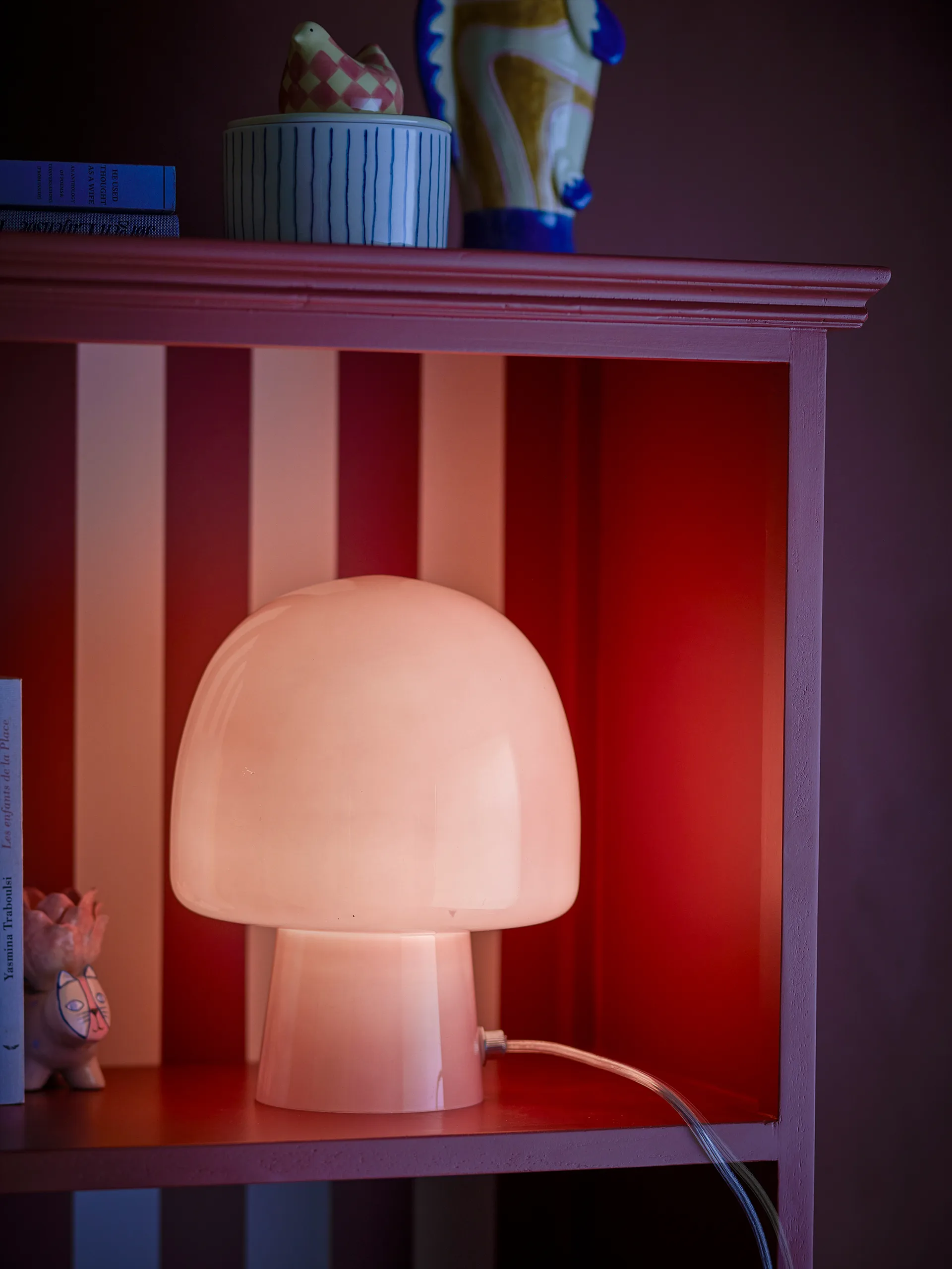 Paddy table lamp Ø20x26,5 cm, Rose Bloomingville