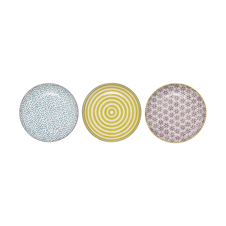 Patrizia side plate 3-pack Ø 16 cm - undefined - Bloomingville