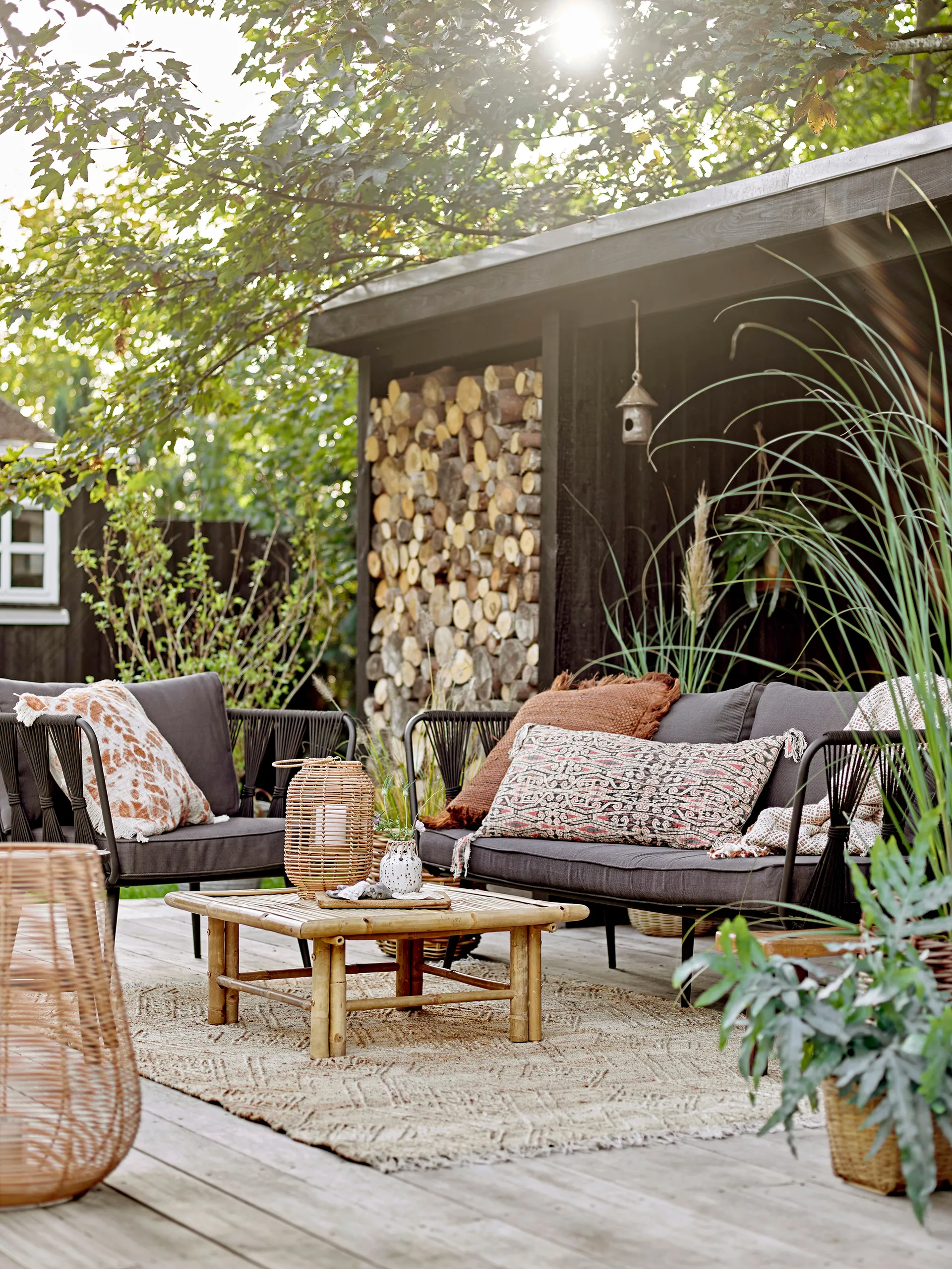 Pavone sofa 2.5-seat, Black Bloomingville