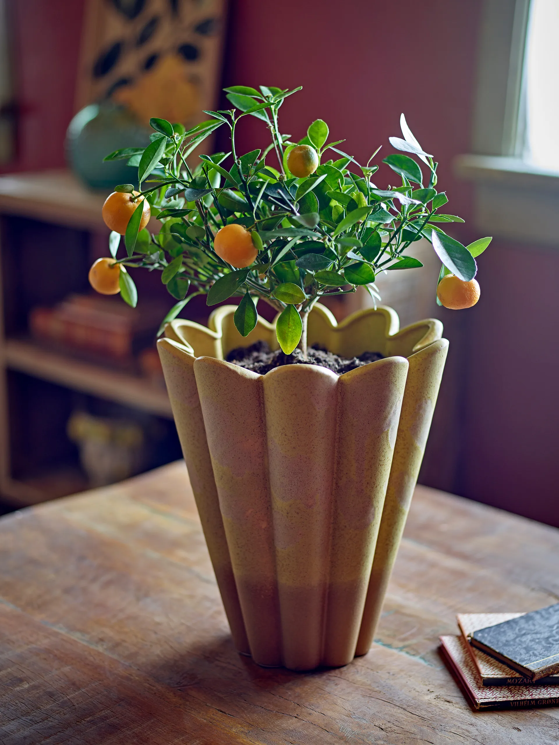 Penn vase 25.5x29 cm, Yellow Bloomingville