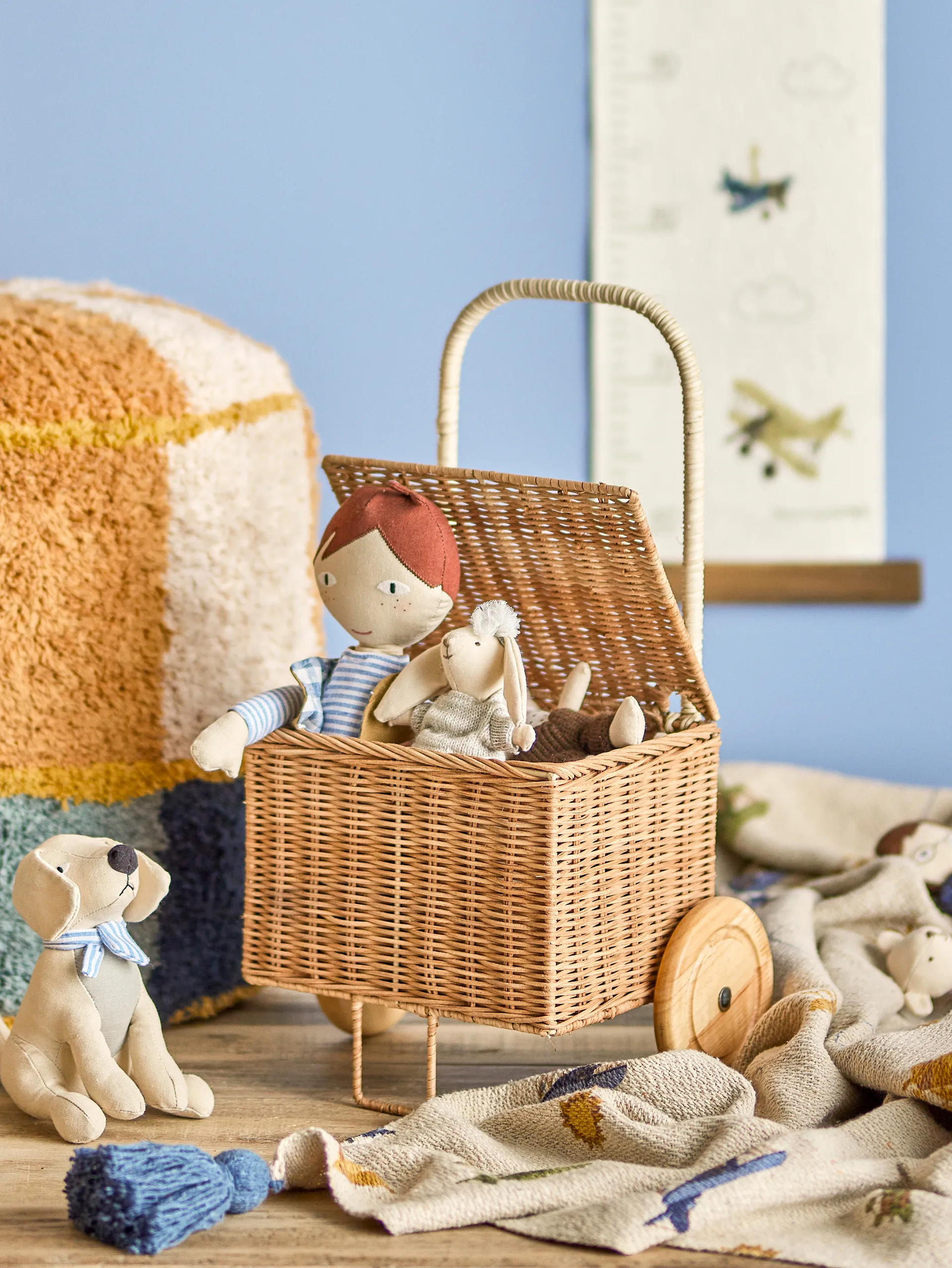 Penny trolley shopping cart, Brown Bloomingville