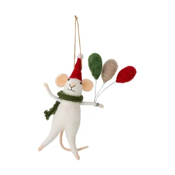 Peo Christmas tree ornament wool - White - Bloomingville