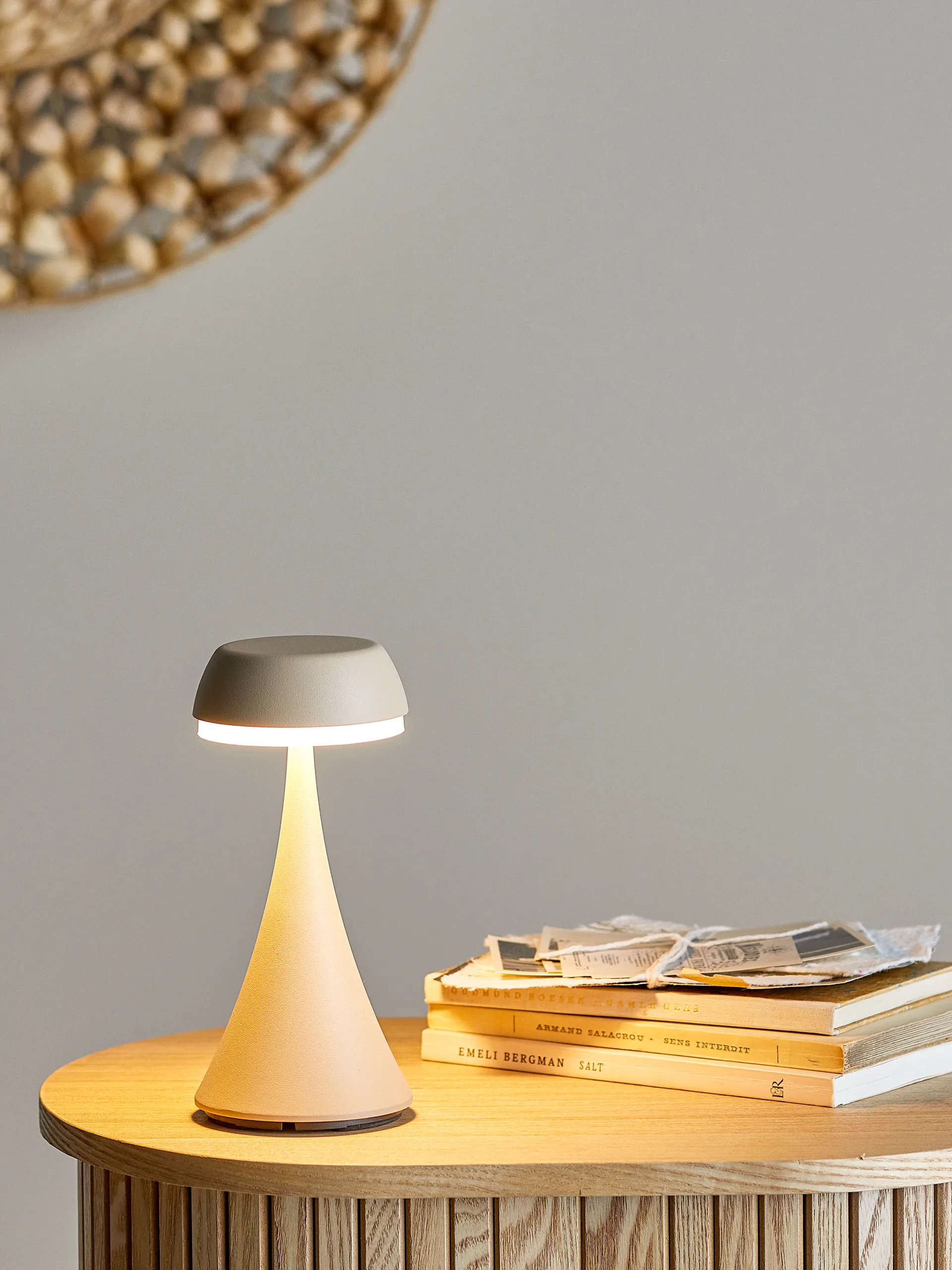 Pepple portable table lamp, Natural Bloomingville