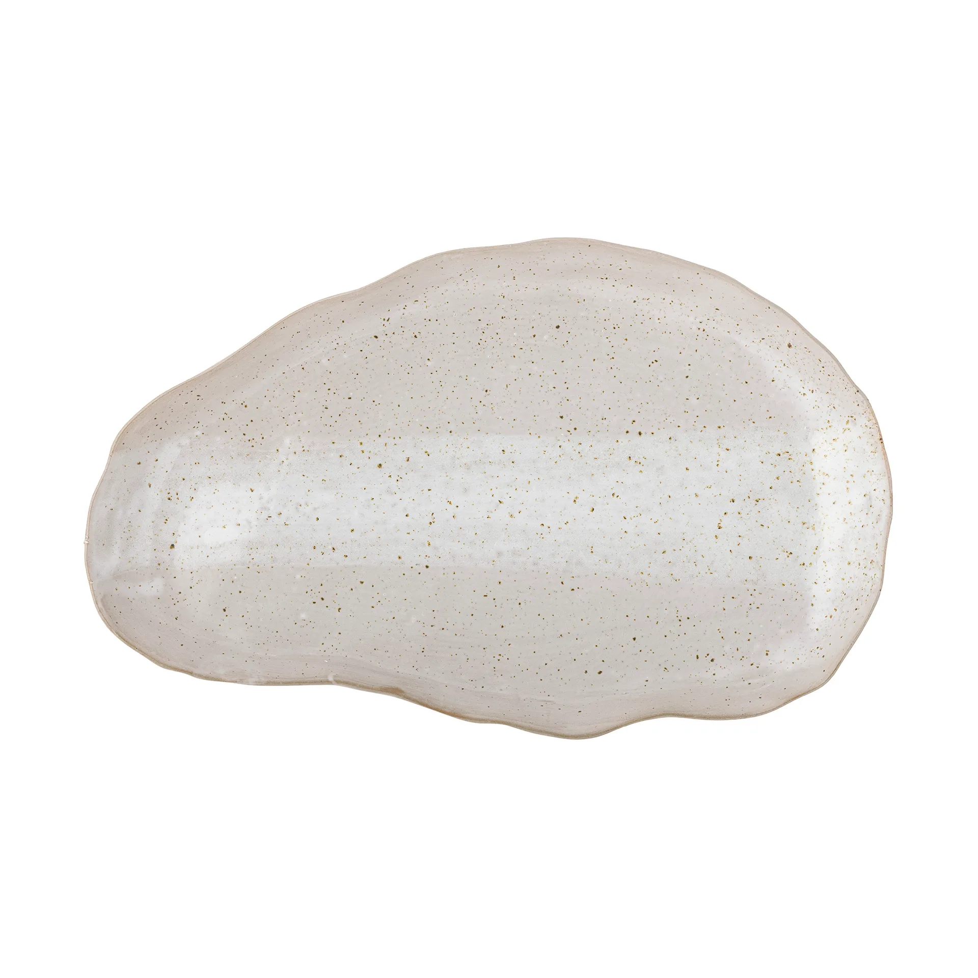 Peroya serving plate 12.5x19.5 cm, Grey Bloomingville