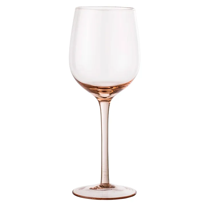 Pink white wine glass from Bloomingville