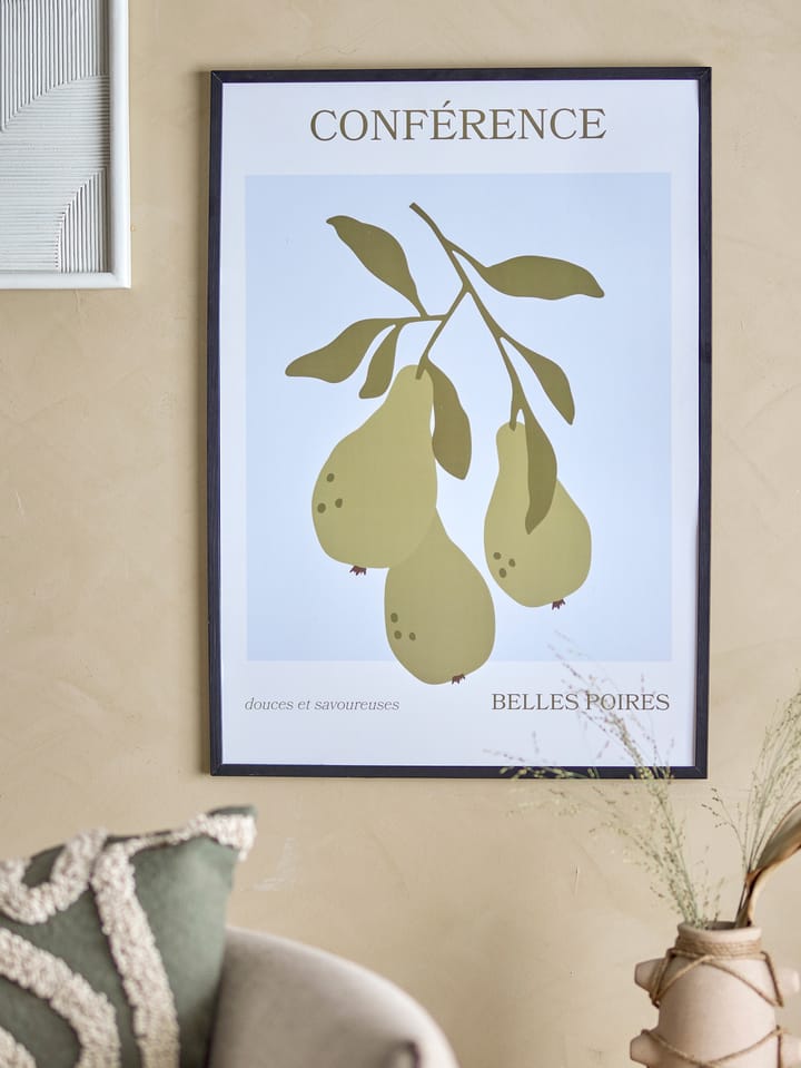 Poire poster with frame 52x72 cm - Poire-black pine - Bloomingville