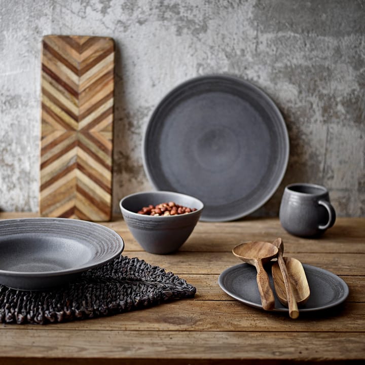 Raleg plate Ø21 cm, grey Bloomingville