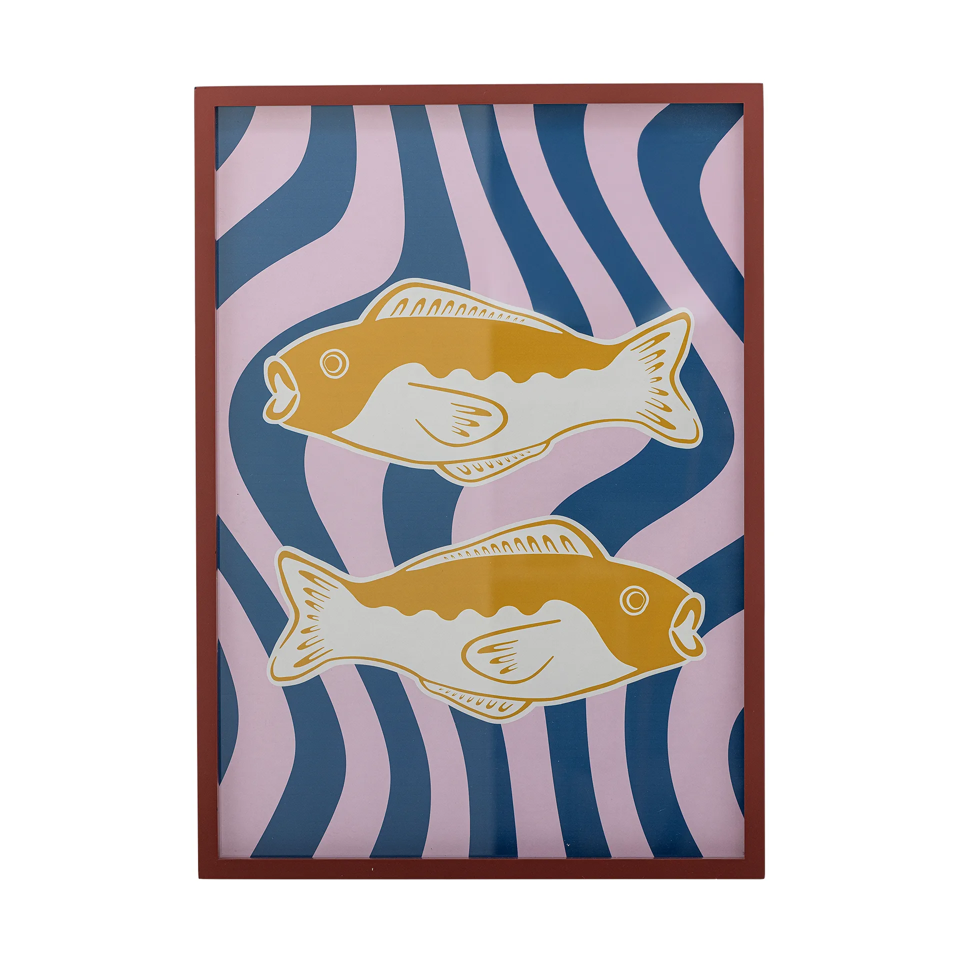 Remy illustration with frame 50x70 cm, Rose Bloomingville