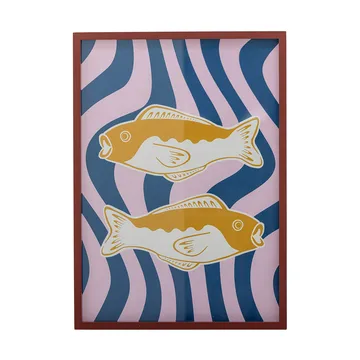 Remy illustration with frame 50x70 cm - Rose - Bloomingville