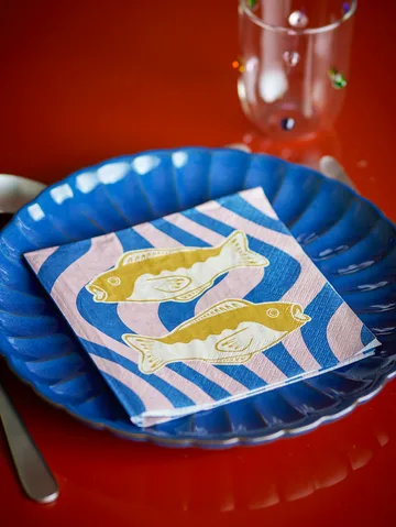 Remy paper napkin 20-pack - Blue - Bloomingville