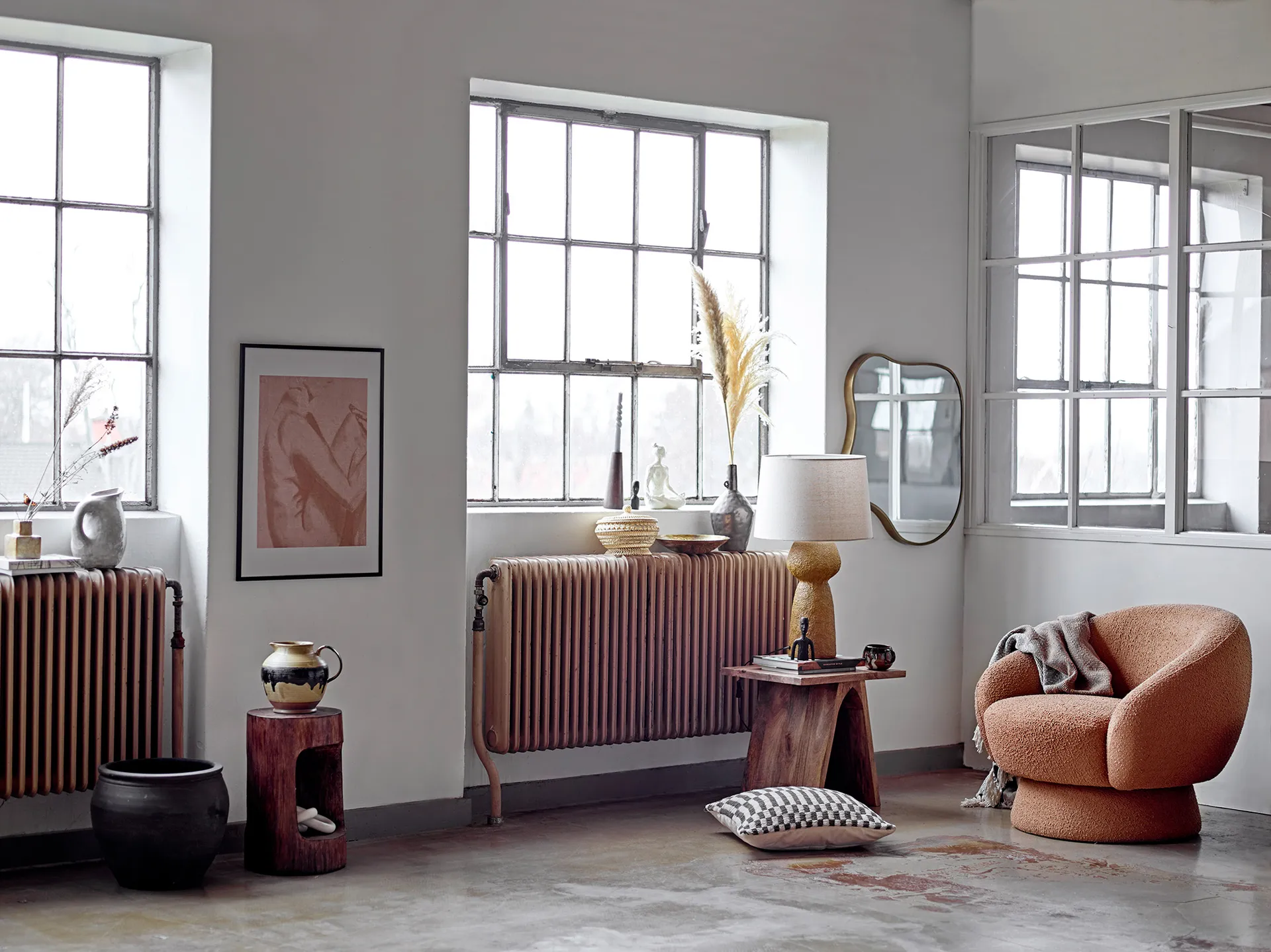 Rhea decoration 2 pieces, Brown Bloomingville