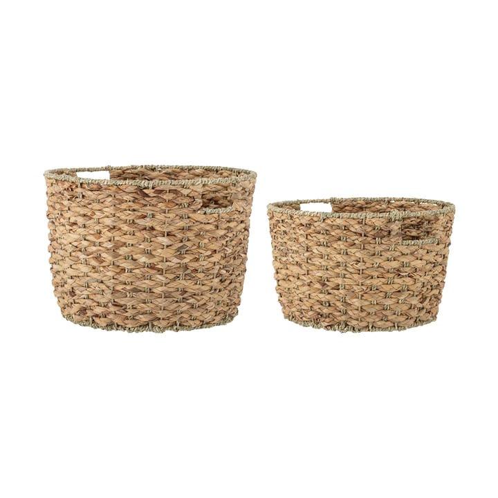 Rime storage box 2 pieces - Water hyacinth - Bloomingville