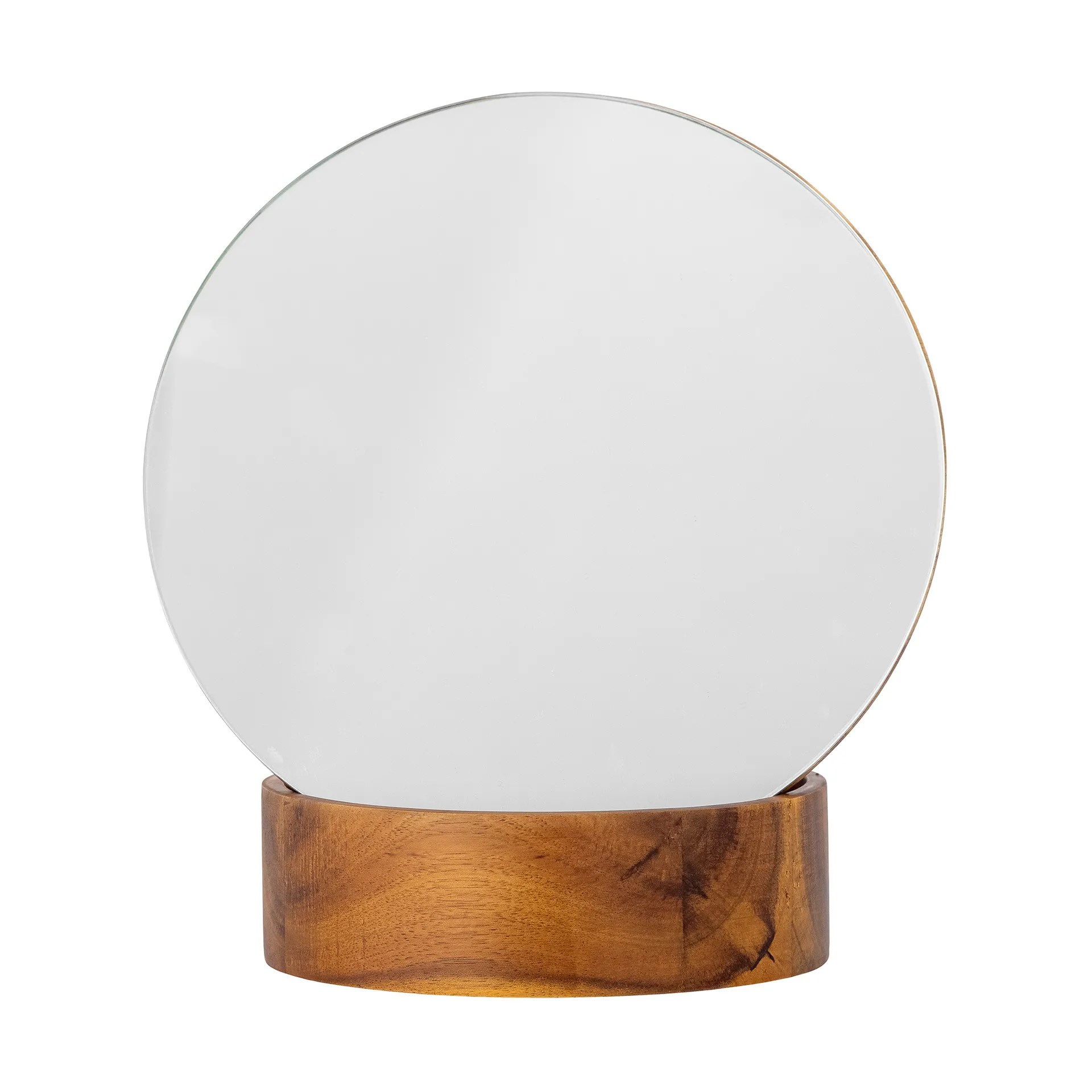 Rita table mirror Ø18 cm, Acacia Bloomingville
