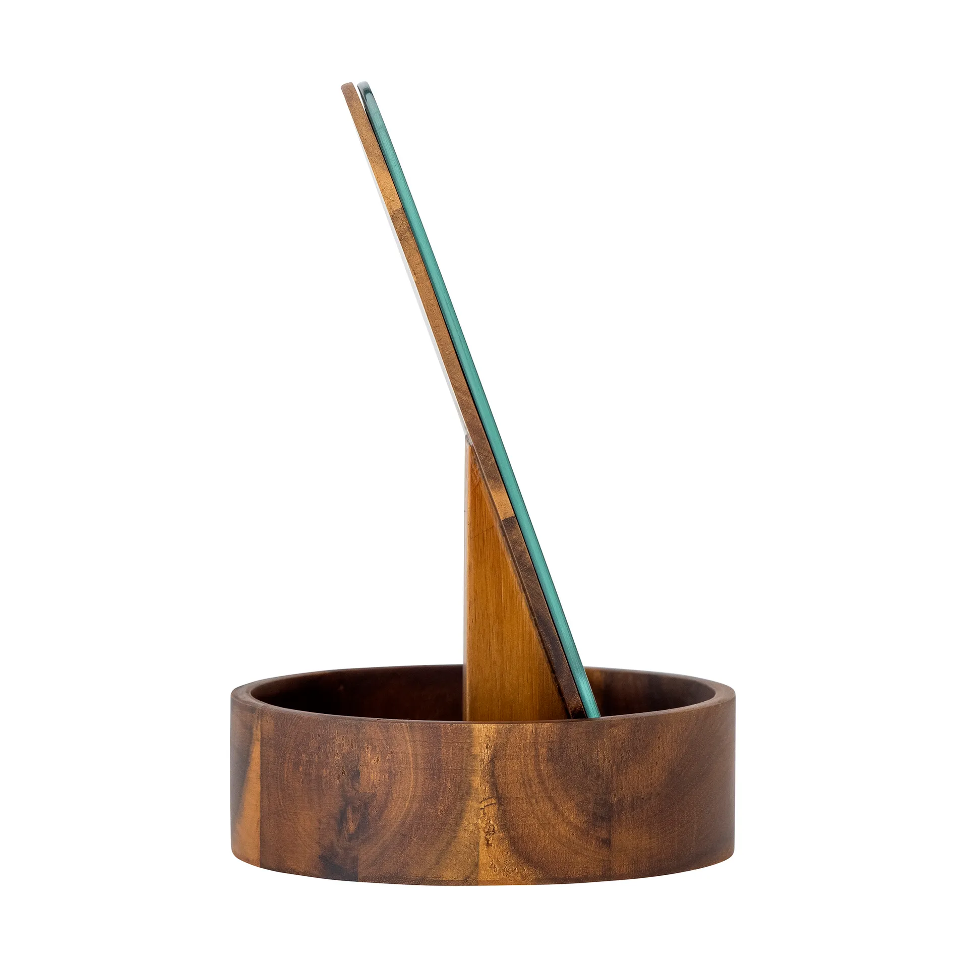 Rita table mirror Ø18 cm, Acacia Bloomingville