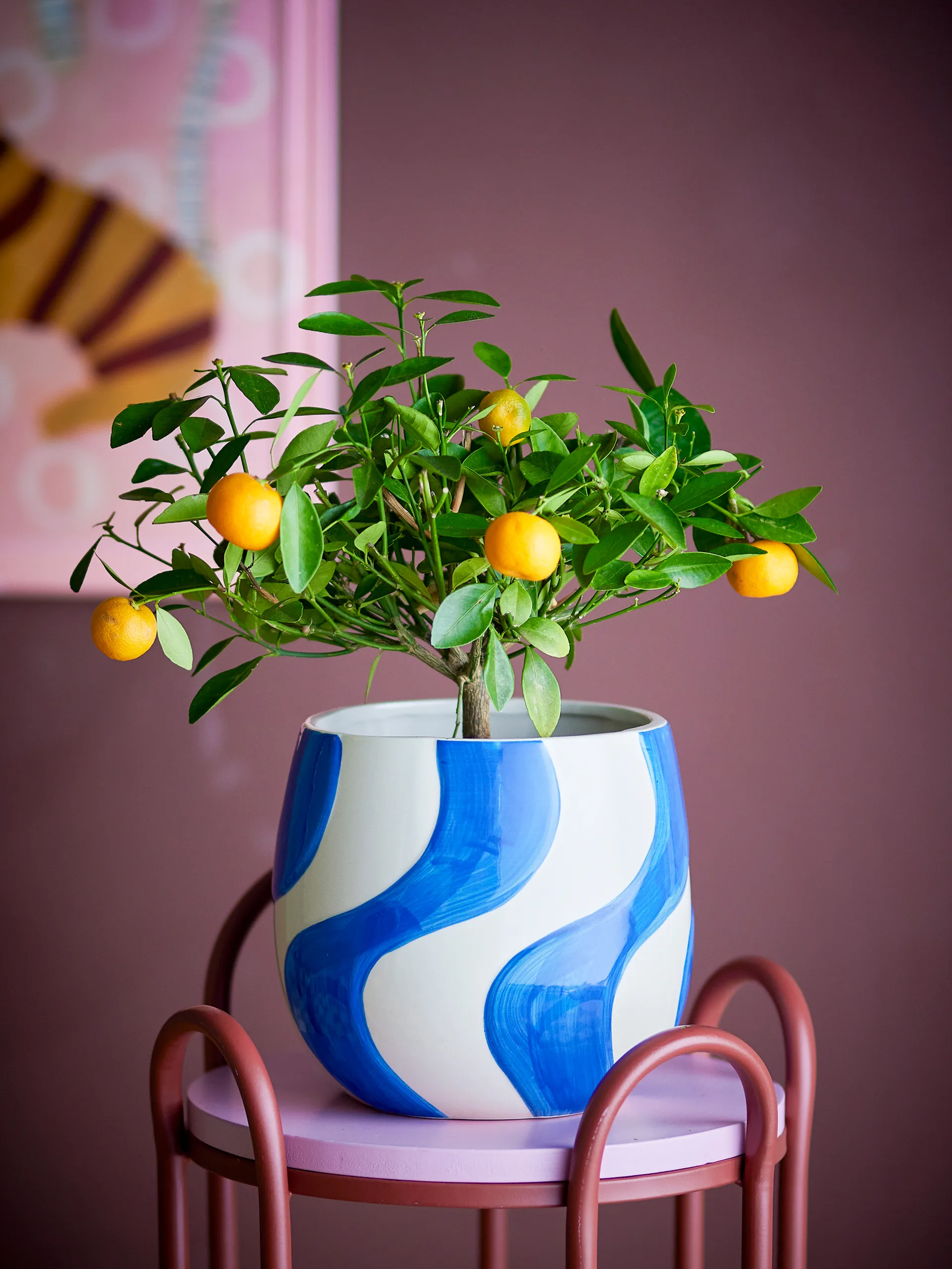 Romy planter Ø20.5 cm, Blue Bloomingville