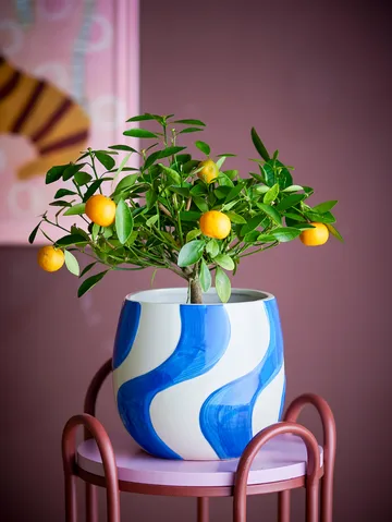 Romy planter Ø20.5 cm - Blue - Bloomingville