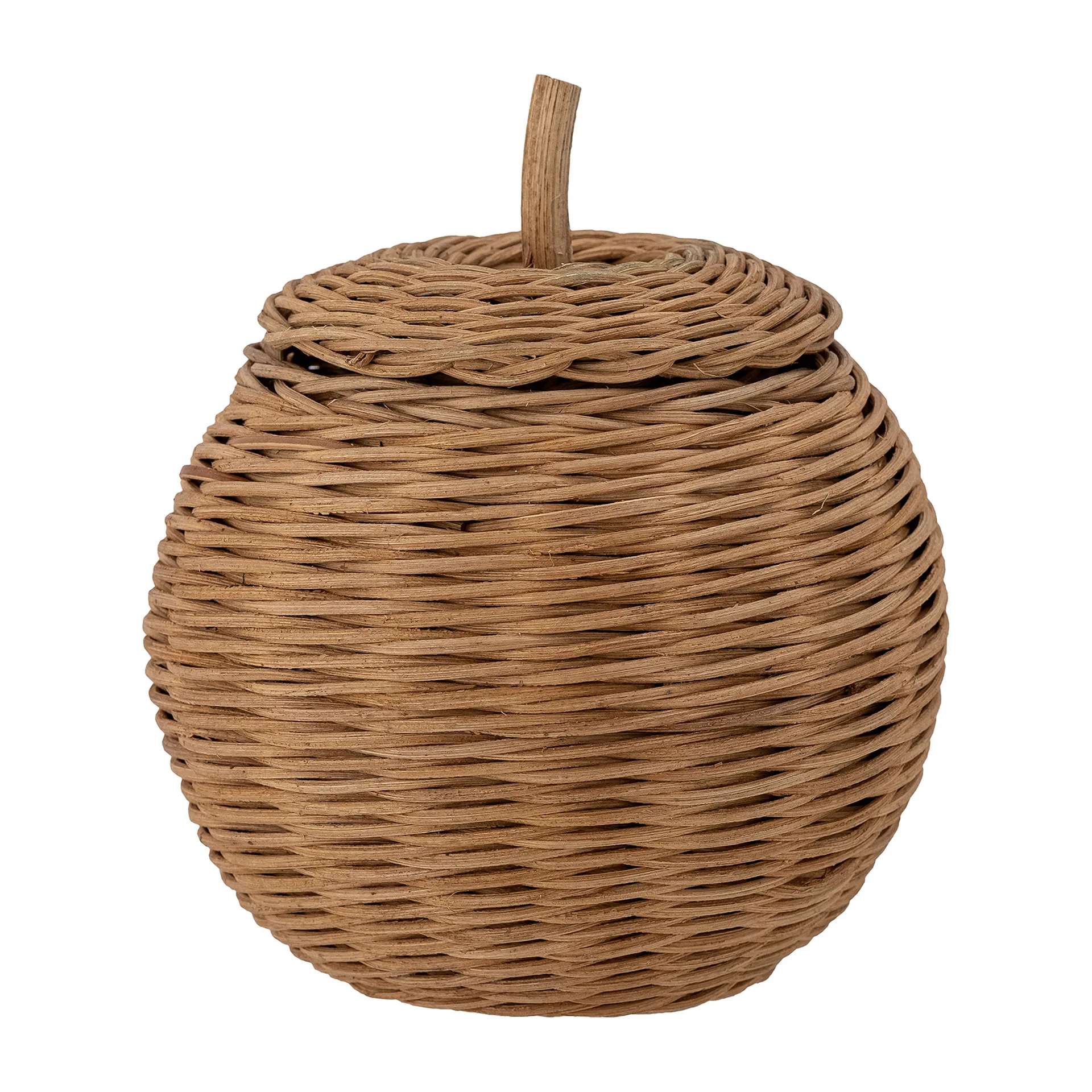 Rosette storage basket with lid Ø18 cm, Brown Bloomingville